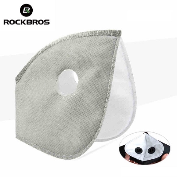 Outdoor facemask w/filter black neoprene washable - Picture 3 of 11